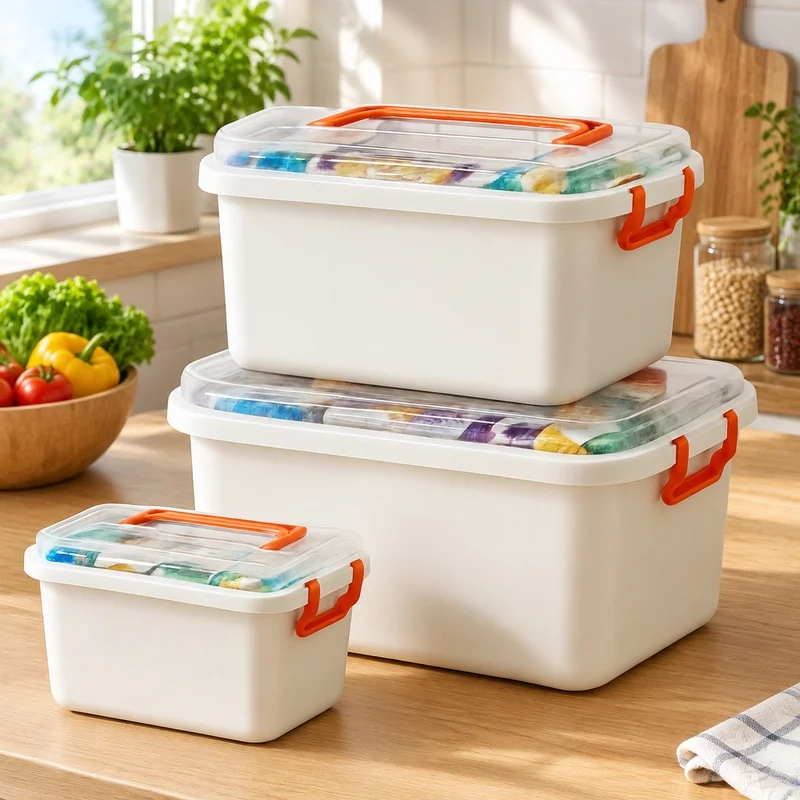 Compact Multi-Level Medical Storage Box for Emergency Use and First Aid with Large Medicine Holding Capacity