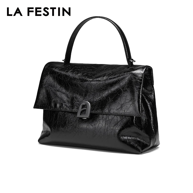 LA FESTIN 2024 New Leather Bag Large Capacity Bags Shoulder Crossbody Bag Women\'s bag Fashion Designer Tote Bags