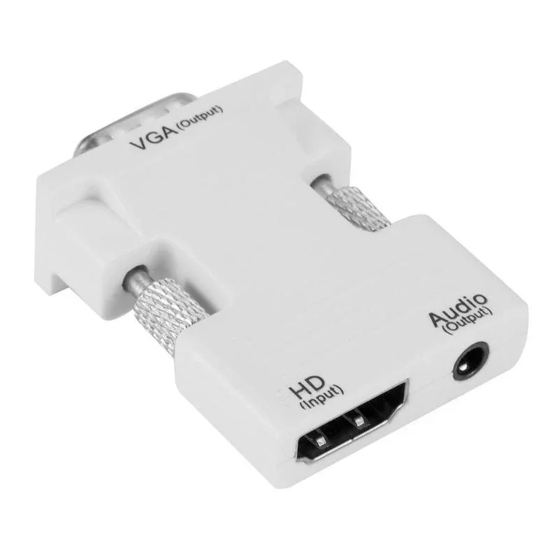 Met HDMI Female naar VGA Male Converter Audio Adapter Kabel voor Projector HD Computer Set-Top Box
