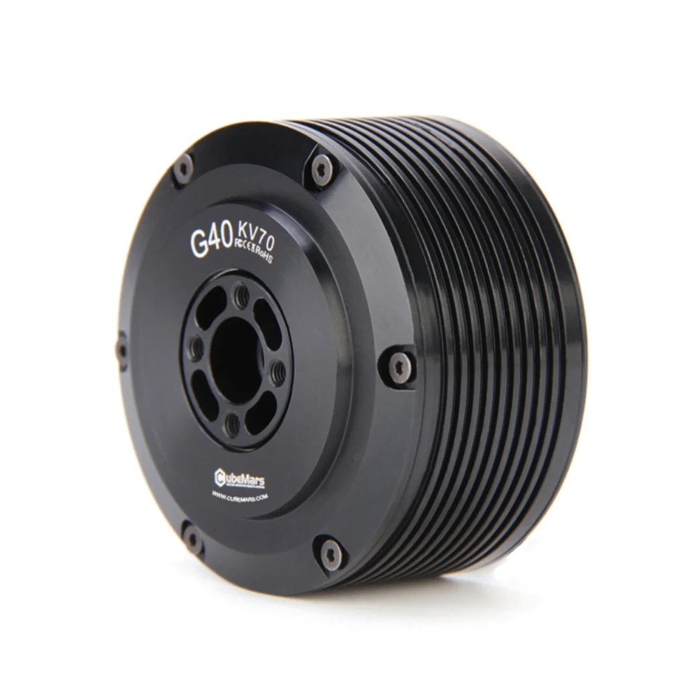 CubeMars G40 KV70 KV210 16v 12v Dc Large Hole Waterproof Low Torque Gimbal Brushless Dc Servo Motor