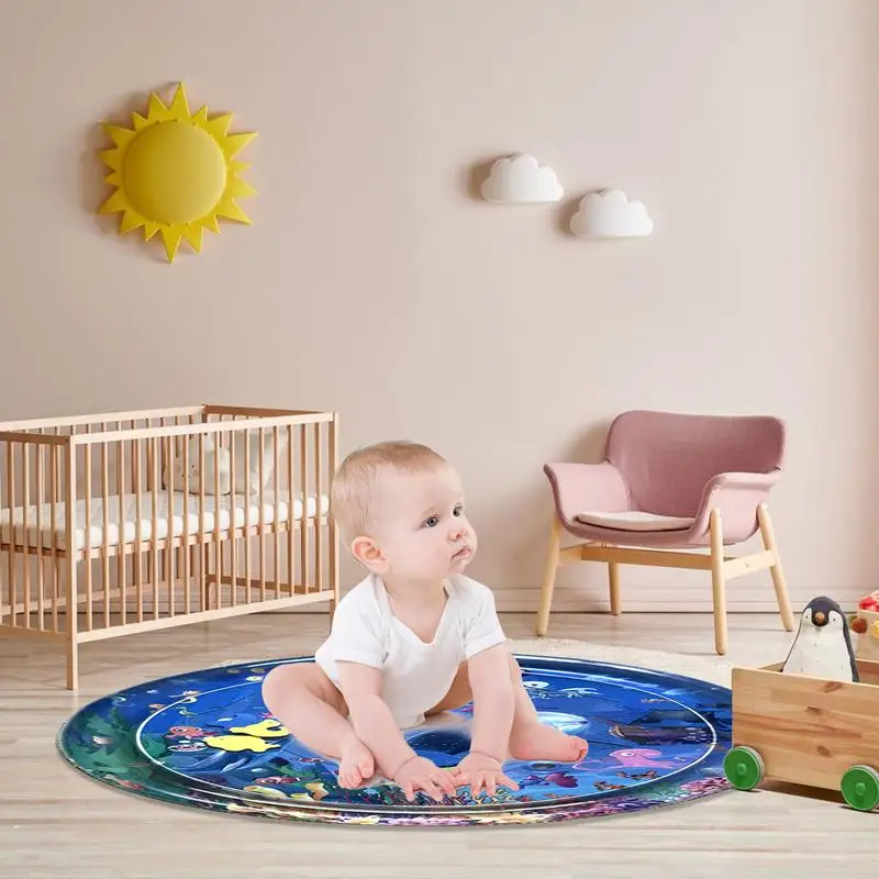 TUNIToddler-Tapis de jeu d'eau gonflable pour bébé, polymère d'eau, PVC, temps de jeu pour enfants, éducation précoce, jouet d'entraînement pour chaton