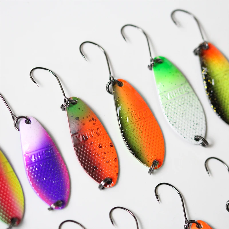 1Pcs Dohna Trout Bait 3g 30mm Metal Spinner Spoon Fishing Lure Wobbler Casting Jigging Tackle Leurre For Perch Salmon