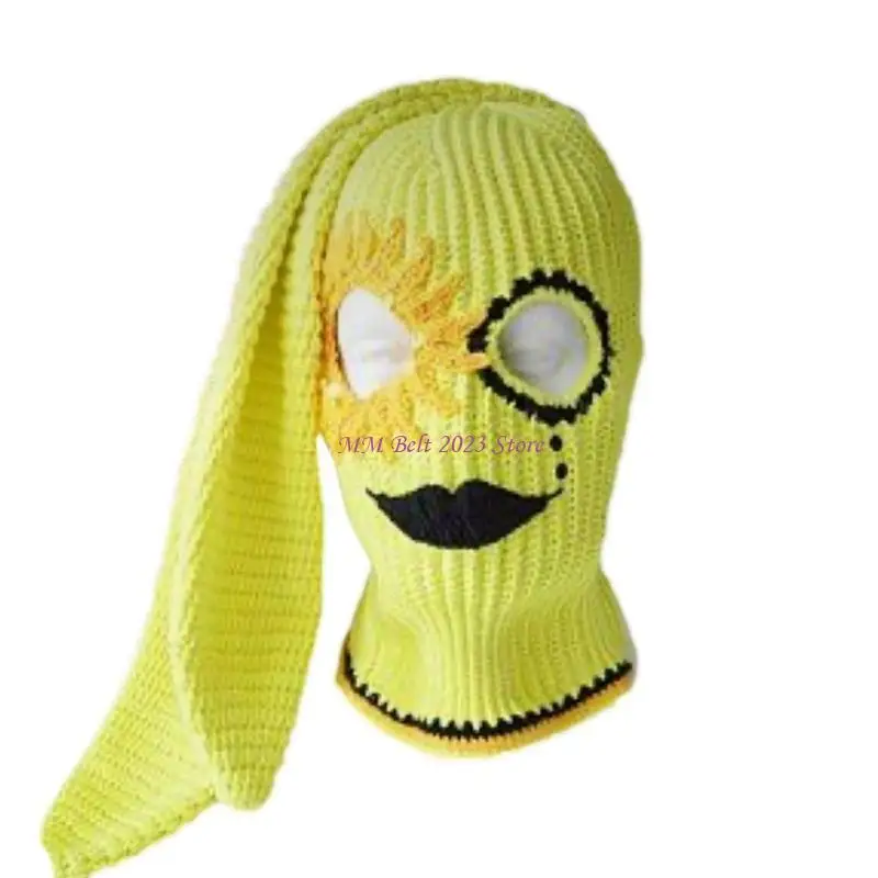

49ME Costume Hats Halloween Gift Warm Soft Balaclava Hat Adult Outdoors for Halloween