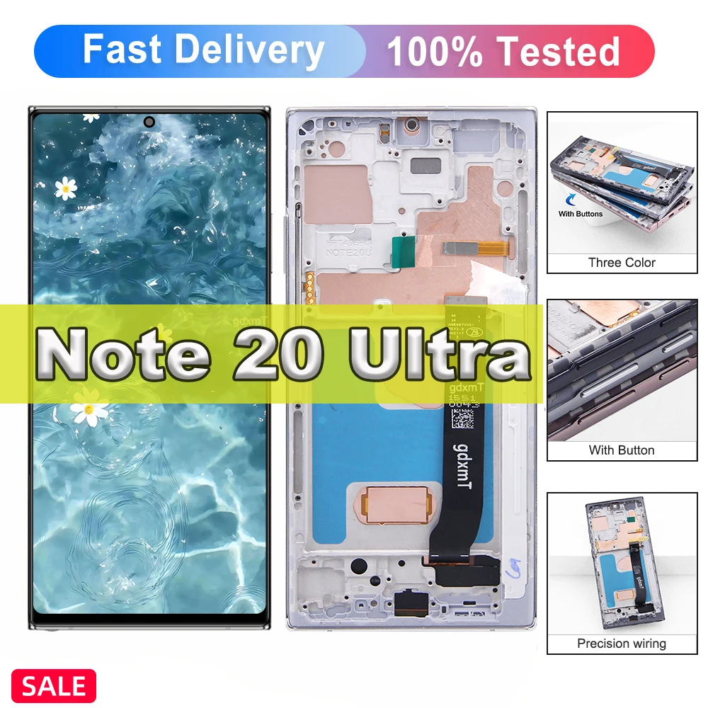 TFT For Samsung Note 20 Ultra LCD Display Touch Screen Digitizer Assembly Replacement For Galaxy Note 20 Ultra 5G N986B Display