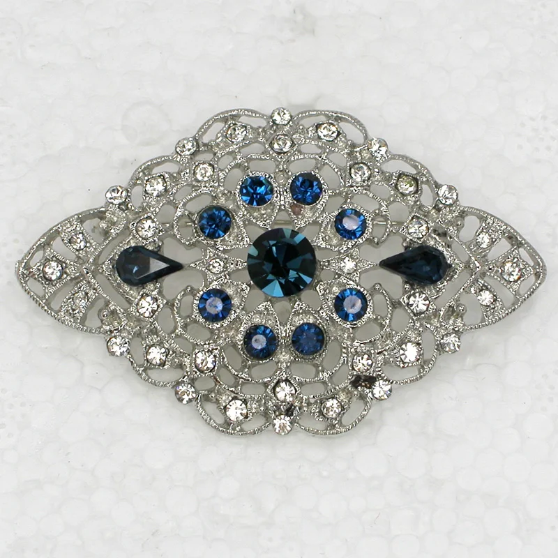 12 قطعة/الوحدة بالجملة فريدة من نوعها الإبداعية حجر الراين زهرة دبوس دبابيس حفل زفاف حفلة موسيقية مجوهرات هدية C101711 #3