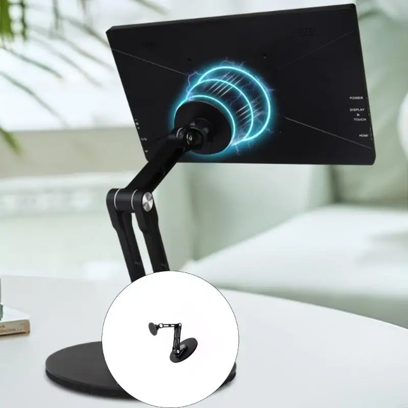 

Lightweight Aluminum Stand for 4 to 18.5Inch Monitors Holder Multiple Direction Adjustment 896C