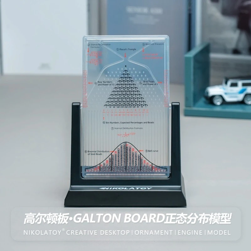 

Plate Model Ornament Mathematical Teaching Aids GaltonBoard Normal Distribution Model Toy