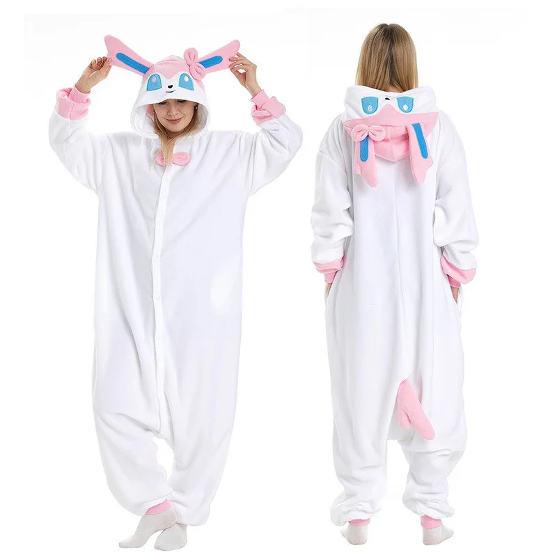 Bandai Hot Koop Snorlax Squirtle Mewtwo Onesie Gengar Cosplay Kostuum Cartoon Halloween Volwassen Anime Kat Eevee Pyjama Pijama