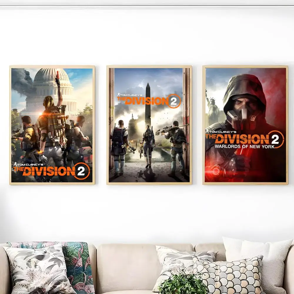 Game T-Tom Clancys The Division Poster Waterproof Canvas Art Wrinkle Free Wall Hanging For Home Living Room Bedroom Decor view 2