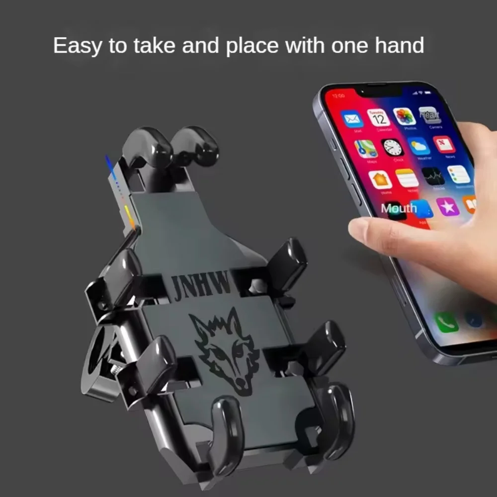 

360° Rotating Mobile Phone Stand - Adjustable Handlebar Phone Stand for Outdoor Cycling - Suitable for Bicycles and Motorcycles