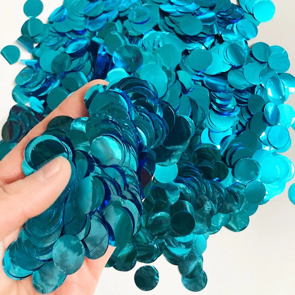 50/100 g Konfetti-Glitzer für Ballon-Party, metallischer Konfetti-Punkt-Bastelfüller, Hochzeit, Geburtstag, Dekoration, Gold, Silber, Blau, Rosa – Detail 3