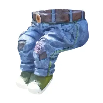 송진 화병, 청바지 화분 컨테이너 장식, 화분 데님 바지, 화분 식물 거치대, 거실 사무실 가정용 