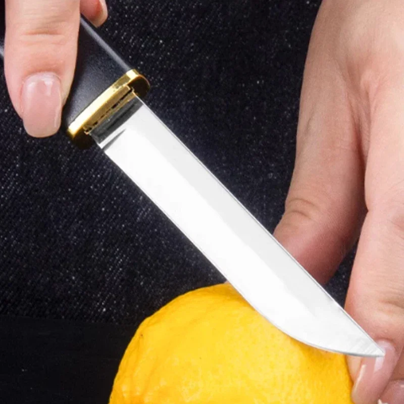 PLYS stainless steel knife portable high hardness fruit knife, dragon and phoenix double knife mandarin duck son mother knife