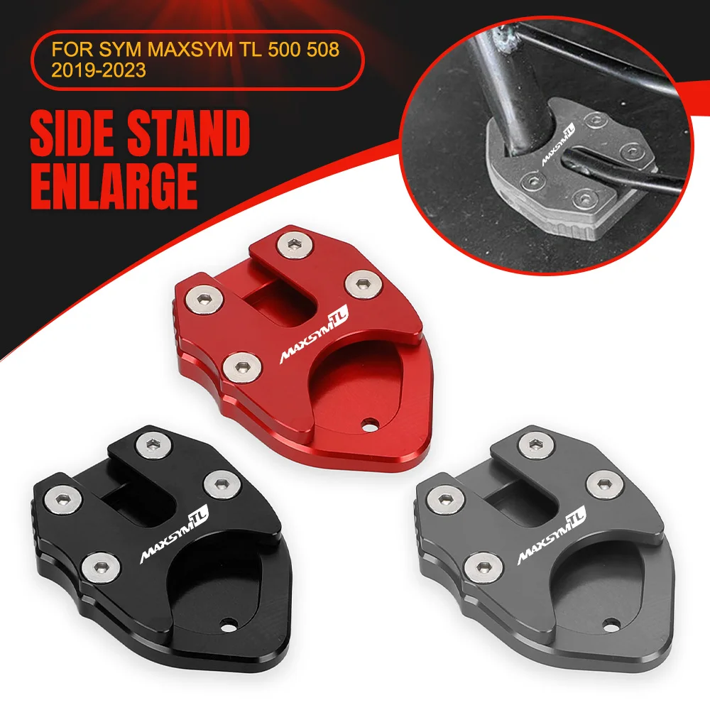 

Kickstand Foot Side Stand Extension Pad Support Plate For SYM MAXSYM TL 500 508 2019 2020 2021 2022 2023 Motorcycle Accessories