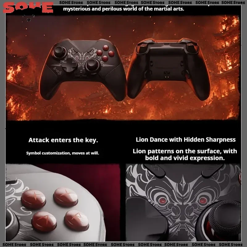 Direwolf 4 Phantom Blade Zero Wireless Game Controller, Multi-platform Gamepad for PC Switch Android iOS Game Accessories Gifts
