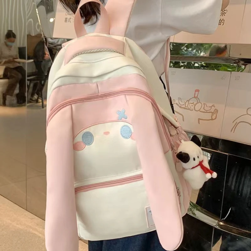 Rabbit ears Fashion Travel Bagpack Women Laptop Mochila For Teenager Bookbag New College School Bag Men Rucksack