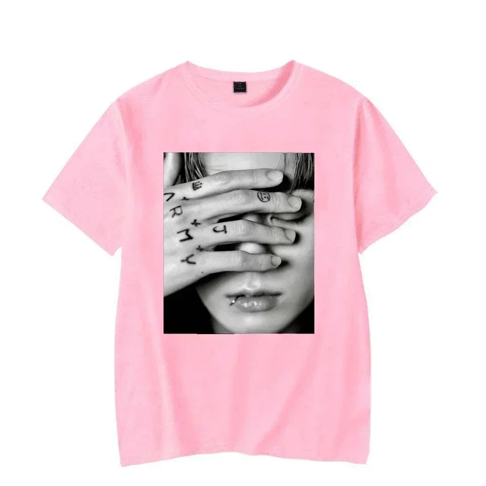 Vintage T-Shirt Jungkook Graphic T-Shirt Oversized Tops Gothic Womens T-Shirt Kpop Aesthetic Goth Fashion Streetwear Tops Tees image 5