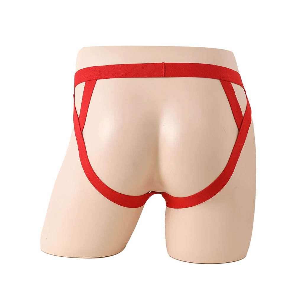 

Mens G-String For Lingerie See Through Underpants Men Crotchless Jockstrap Femboy Underwear Hollow OutThongs O-Ring Hole Panties