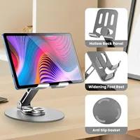 Universal Metal Phone Stand 360° Rotation Multi-Angel Adjustable Non-Slip Compatible with All Smartphones