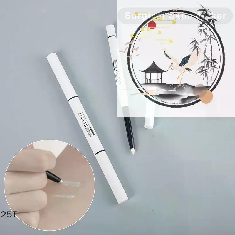 1Pcs White Surgical Eyebrow Tattoo Skin Marker Pen Tool Accessories Tattoo Marker Pen