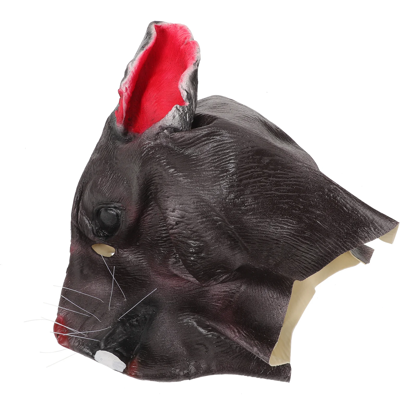 Realistische Ratte Maske 3D Halbgesicht Tier Kostüm Zubehör Bequeme langlebige Halloween Maskerade Cosplay Party Requisiten