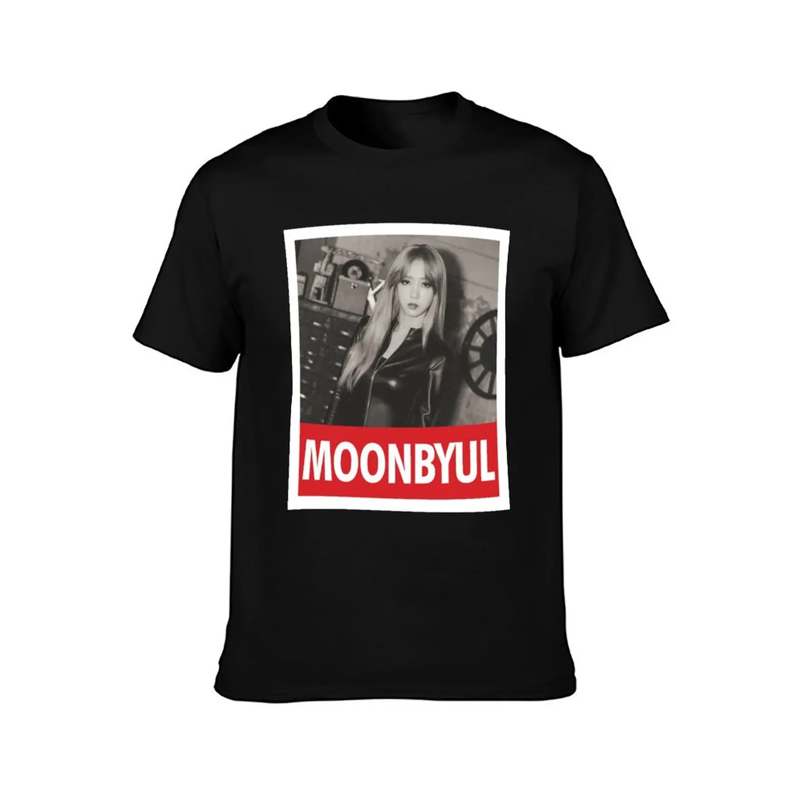 MAMAMOO - Moonbyul T-Shirt Summer Casual Cotton Tee Oversized Streetwear Tops Vintage Graphic Print Loose Fit Short Sleeve