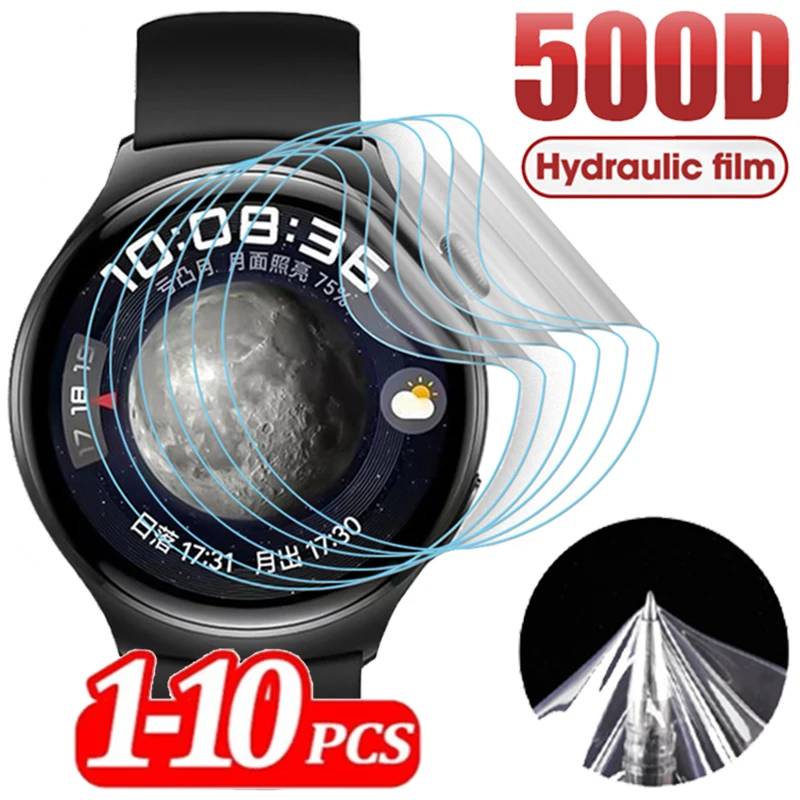 1-10Pcs Hydrogel Films for Huawei Watch 4 Watch4 Pro Smart Watch Screen Protector Soft TPU HD Scratch-resistant Protective Films