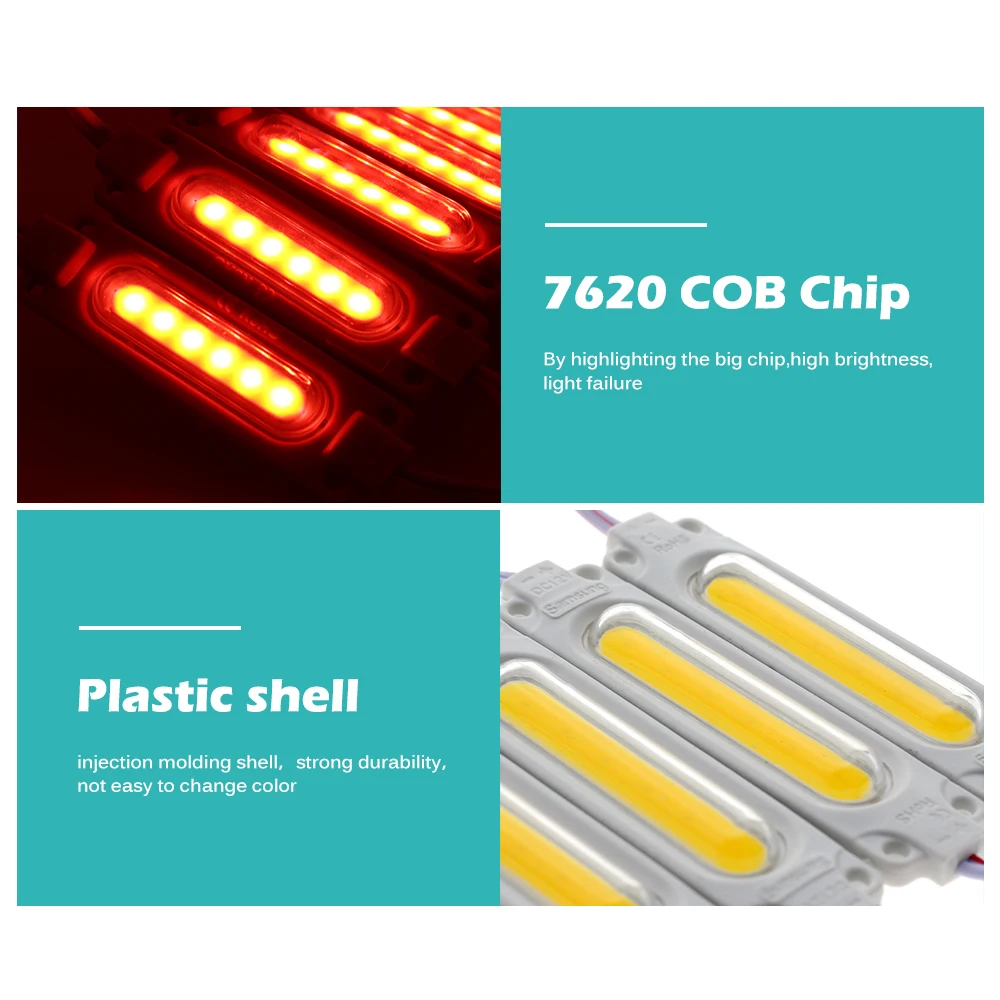 LED Module DC12V 2W Waterproof LED Modules for Outdoor Advertisement Design Backlight Module RGB White Blue Red Green 20pcs/lot