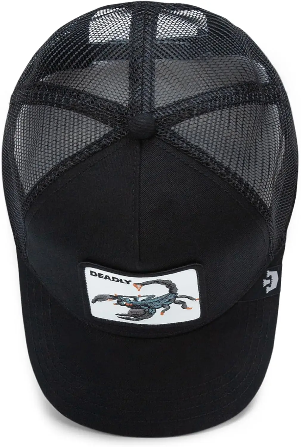 Goorin Bros. FW24 Trucker Hat for Men and Women, Black (The Deadliest Scorpion), One Size