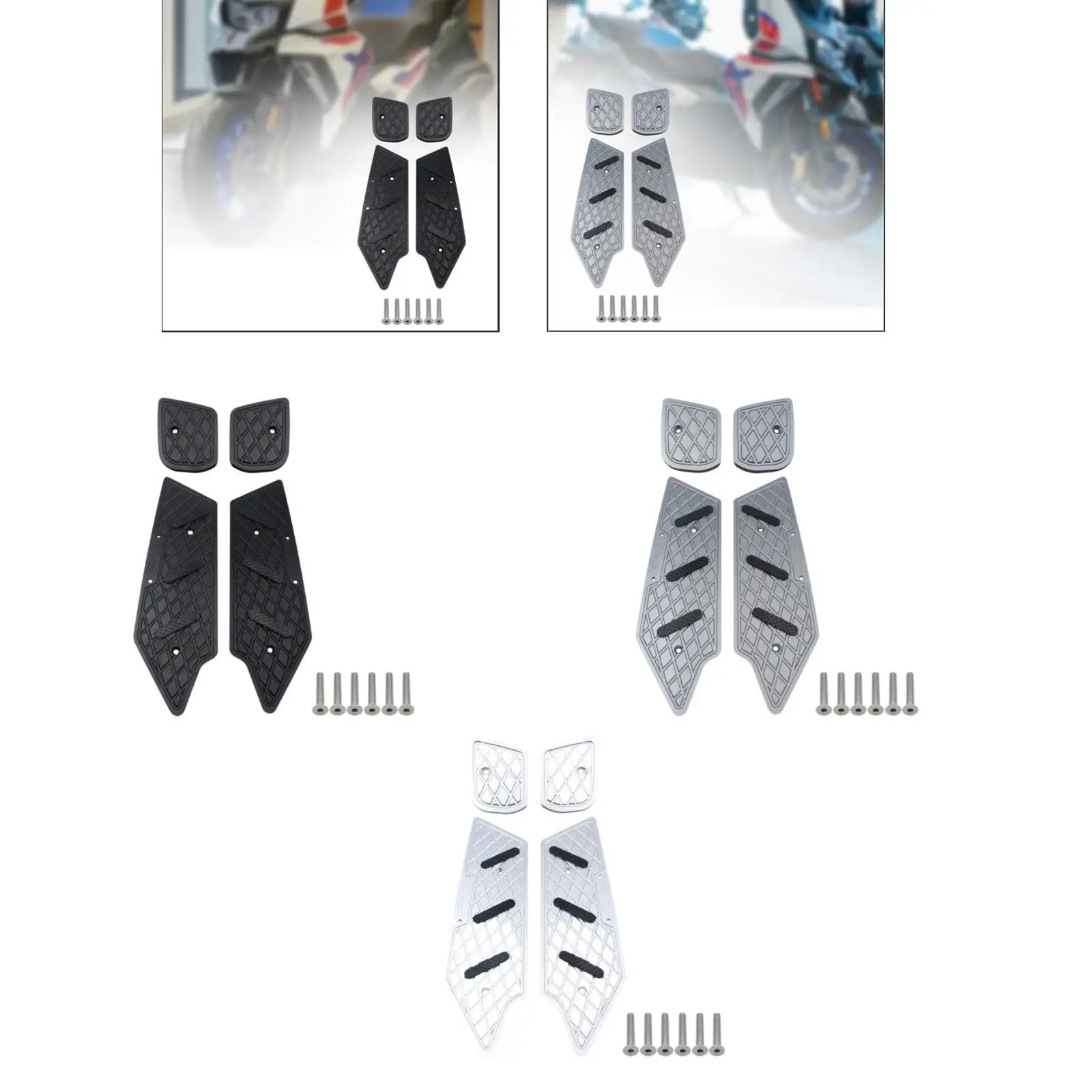 

Footrest Pedal Pad Kit Aluminum for BMW C400x 2018-2025 Repair Parts