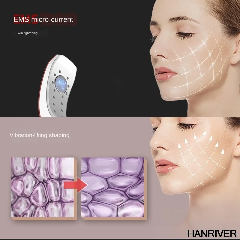 スマートVフェイス器具 マイクロカレント美顔器 EMSリモコン Bluetooth美顔器