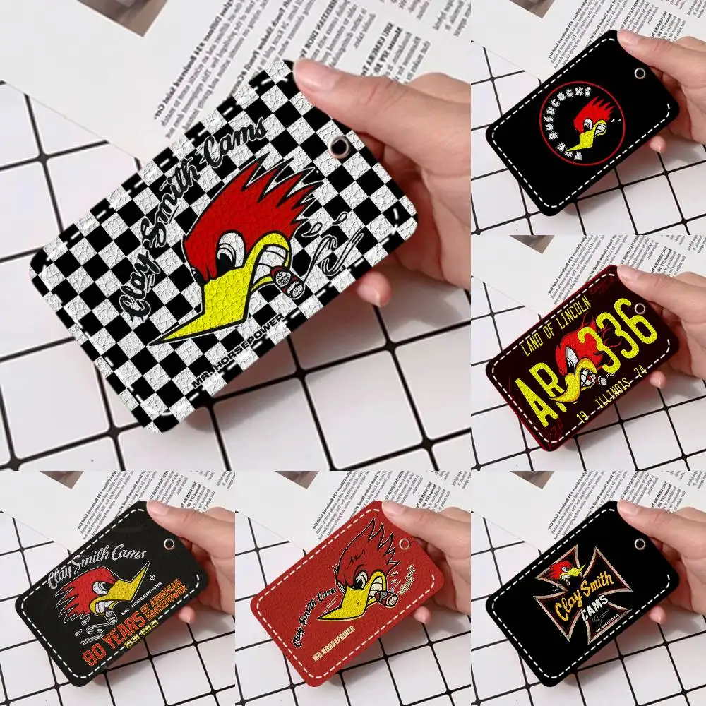 

Держатель для карт Mr H-Horsepower Clay Smith, подходит для кредитных карт, проездных билетов, прямоугольный брелок из мягкой кожи, защитный чехол для ключей