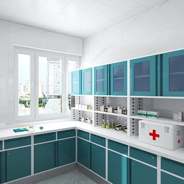 Modern Stainless Steel Hospital Cabinet for School and Hospital Use Medical Instrument Storage Furniture