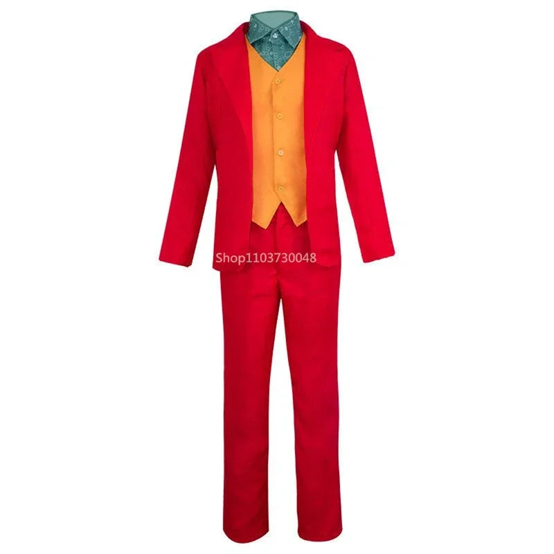 

3 Piece Red Men Suits Smart Casual Single Breasted Slim Fit Peak Lapel Blazer with Vest Pants High Quality Halloween Costume