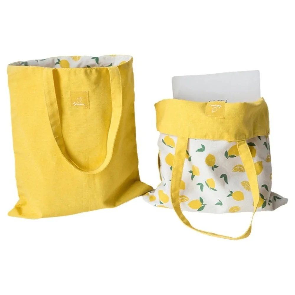 กระเป๋าผ้าแคนวาสแบบพกพาเป็นมิตรกับสิ่งแวดล้อม กระเป๋าช้อปปิ้งที่สวยงามน้ำหนักเบา กระเป๋าสะพายไหล่แบบพับได้แบบใช้ซ้ำได้ ลำลอง