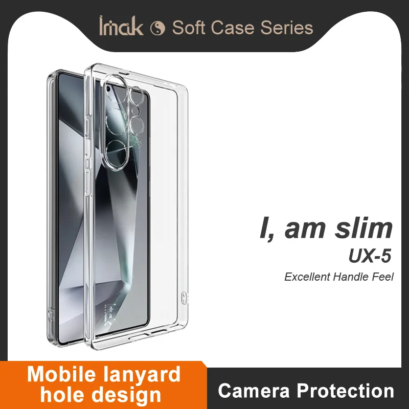 Para Samsung S25 Ultra funda IMAK serie UX-5 funda suave elástica transparente para Samsung Galaxy S25 Plus 5G