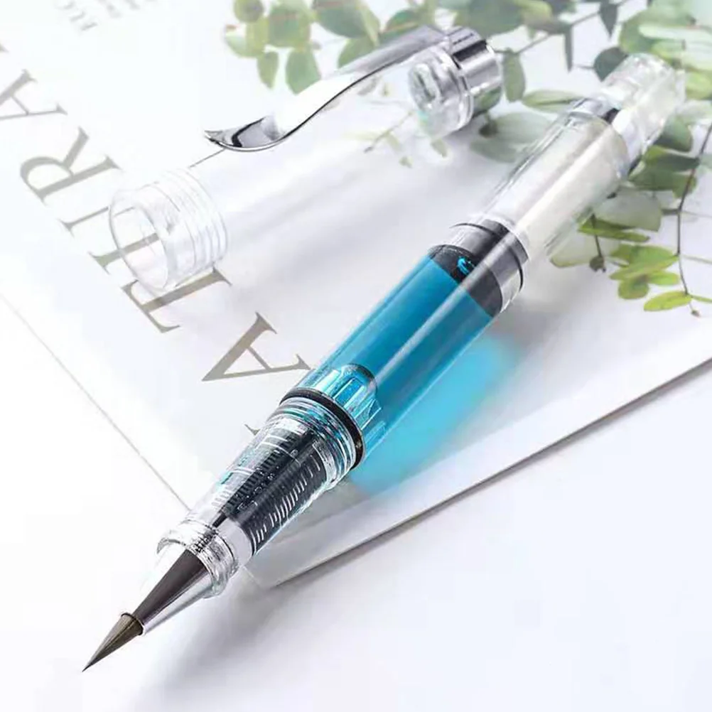 3 Pcs Pen Brush Student Fountain Ink Replacement Fine Tips for Pens Plastic Lettering Watercolor
