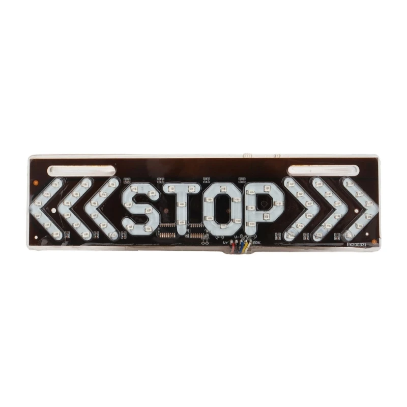 37JE Modern Arrows Shaped LED Flashing Motorcycle Stop Brake Light And Turn For Improved Visibility