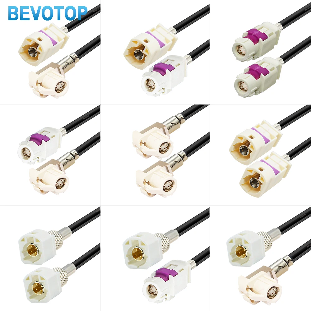 BEVOTOP HSD LVDS Cable 4 pines HSD Código B macho a hembra conector recto/ángulo recto alta velocidad HSD 4 núcleos 535 Cable de arnés