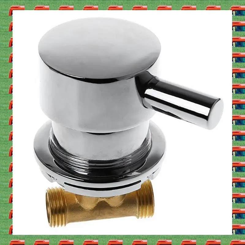 ABMO 2Pcs G1/2Inch Hot & Cold Water Mixing Valve Thermostatic Mixer 2 In & 1 Out Faucet For Shower Room