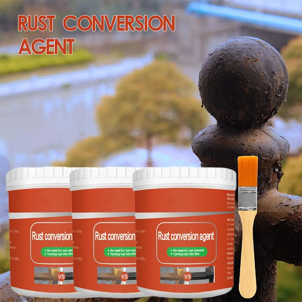 

Metal Rust Remover Rust Conversion Agent Waterproof Primer Anti-corrosion Inhibitor Coating 100/300g Paint Rust Anti-Rust C V8R4