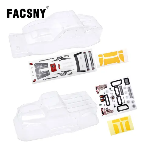 SCX24 Plast Klar Kaross Omålad För 1/24 RC Crawler Bil Axial SCX24 90081 C10 Uppgraderingsdelar 8 best sales axiella scx24-kroppar - №1