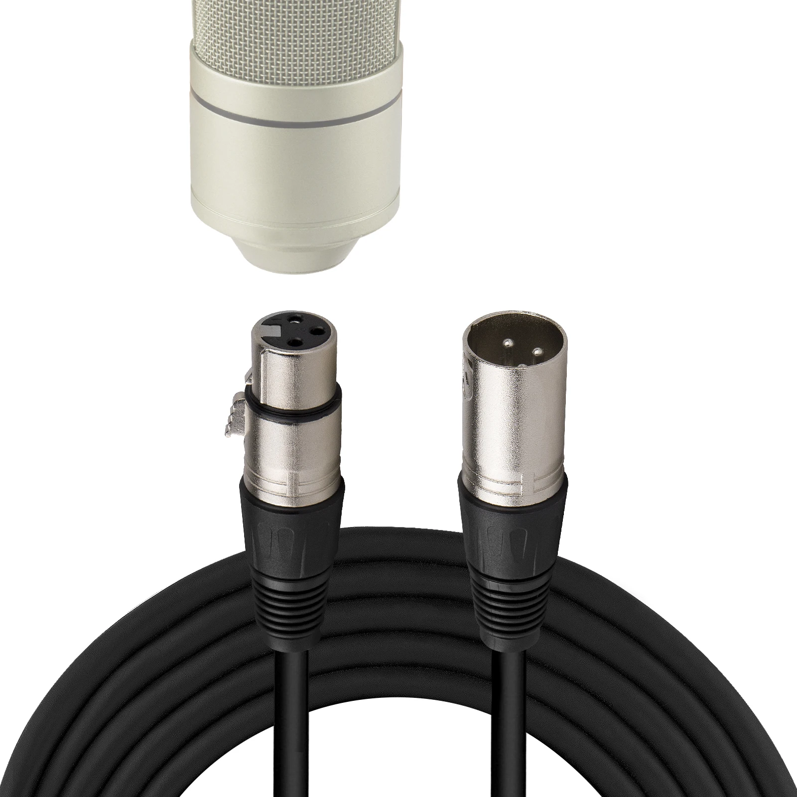Geekria 크리에이터 XLR 수-XLR 암 마이크 케이블, MXL 770, 990, 991, 990 블레이즈, V67G 와 호환, 10 ft / 300 cm