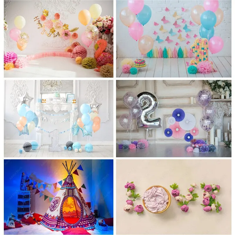 

Children Cartoon Birthday Photography Backdrops Baby Newborn Portrait Photo Background Studio Props 21126 ETSR-02