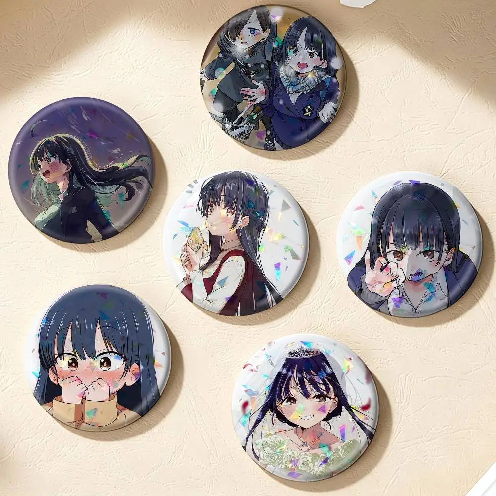Anna Yamada Bokuyaba The Dangers in My Heart 75mm 44mm 25mm Accessories Toys Badge Brooch Backpack Hat Pins