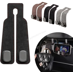 2 in 1 Car Rear Seat Back Hooks Headrest Hook Hanger Handbag Clip Universal Double Hooks Holder Storage Car Interior Accessories