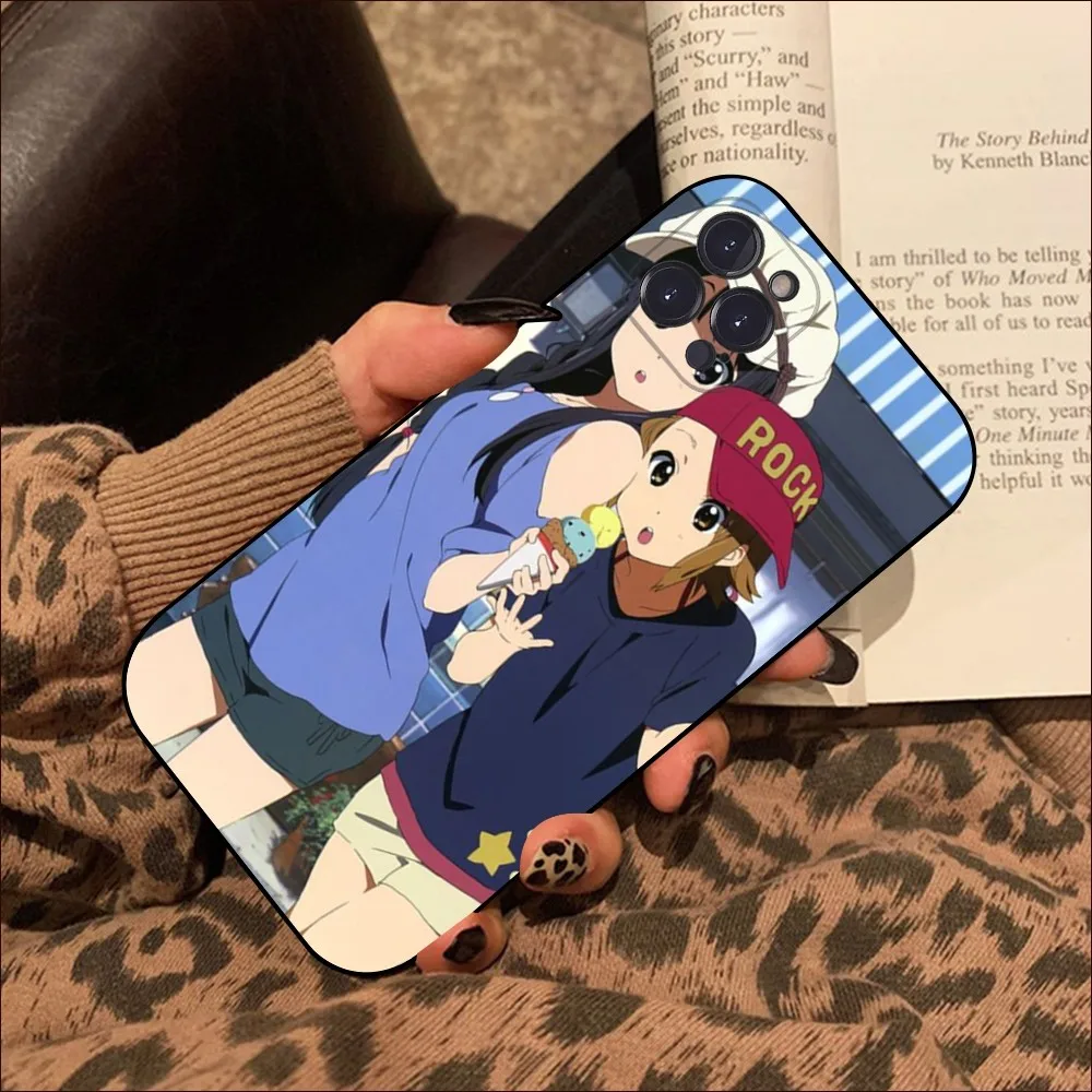 K-ON anime caso de telefone para iphone 15 14 11 12 13 mini pro xs max capa 6 7 8 plus x xr se 2020 funda escudo