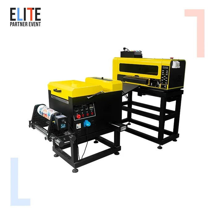 High quality dtf printer machine 12 inch pet film t-shirt printer dual xp600 dtf printer 30cm with shaking powder machine