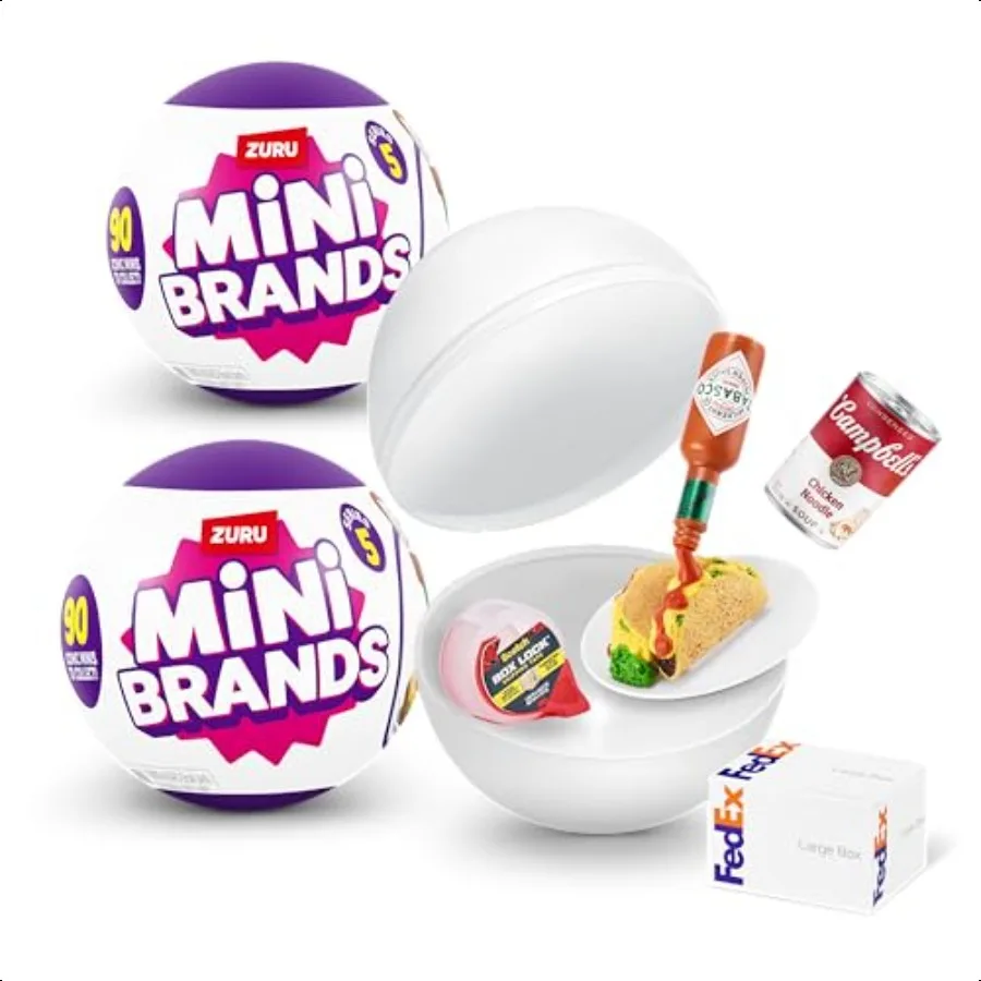 

Mini Brands Series 5 2 Pack by ZURU Exclusive Mini Collectibles Full of Surprises Mystery Minis and Accories to Collect