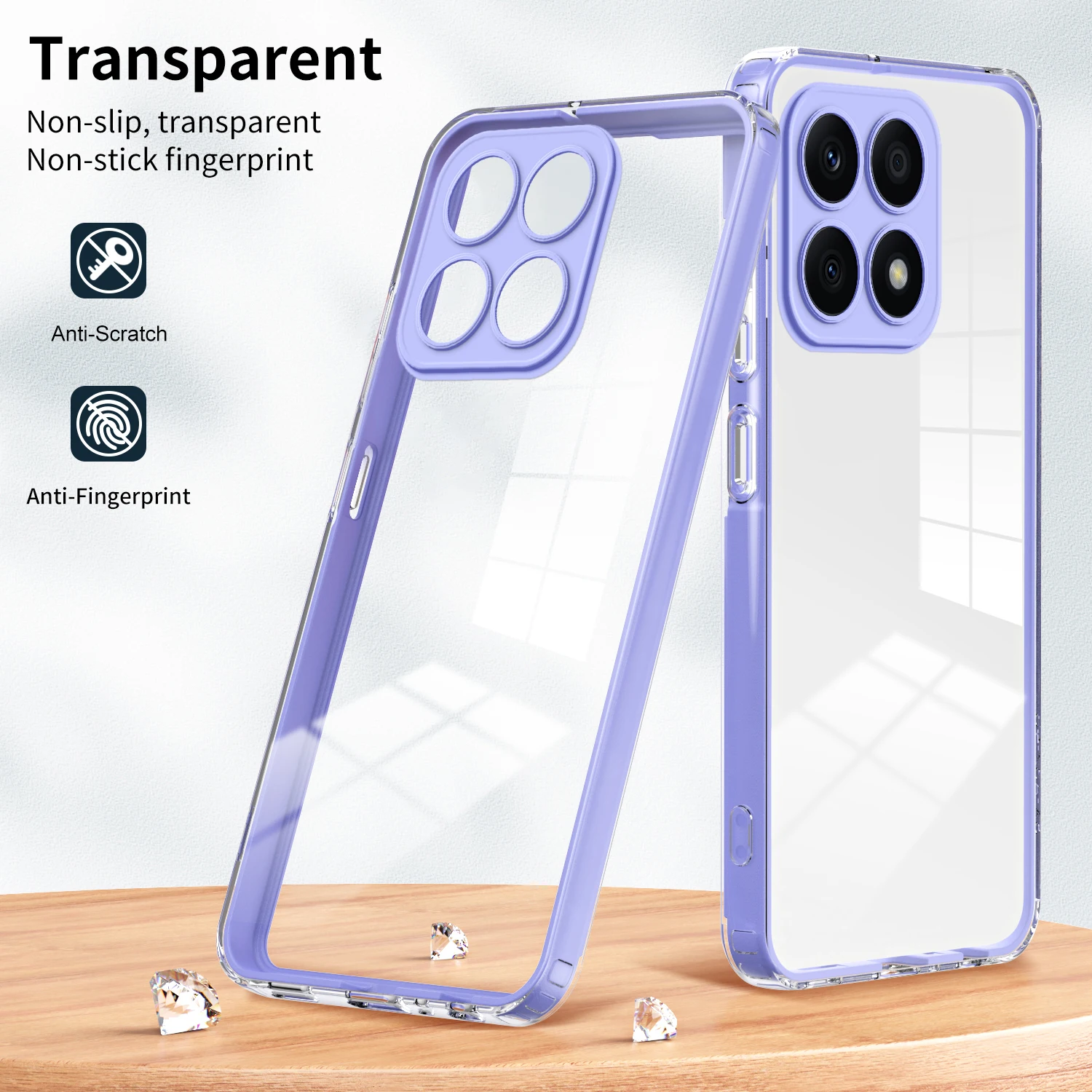 Clear Case for Huawei Honor X8b 3 IN 1 Frame Full Camera Silicone Protection Phone Cover HonorX8b LLY-LX1 LLY-LX2 LLY-LX3 Coque